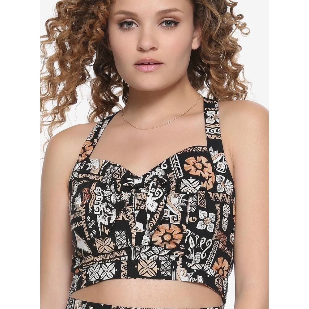 Disney Her Universe Moana Polynesian Island Retro Crop Top Size XS